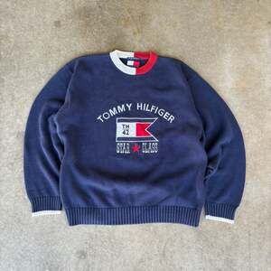 Vintage Tommy Hilfiger Star Class Flag Excellent Condition Stadium, Crest size X